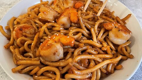 8-Minute Shrimp Udon Noodles - Your Weeknights Dinner BFF - Gastro Guru Kitchen