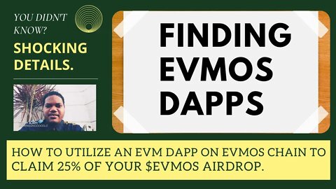 How To Utilize An EVM DAPP On Evmos Chain To Claim 25% Of Your $EVMOS Airdrop.