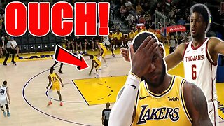 Bronny James' NBA debut was a DISASTER! GOES VIRAL for getting his ANKLES BROKEN!