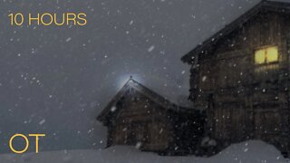 Blizzard at the Old Homestead | Howling Wind & Blowing Snow | Relax | Study | Sleep | 10 Hours