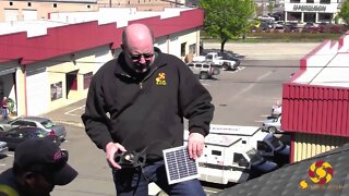 Solar RoofBlaster Installation | A solar-powered vent with fan to vent your attic