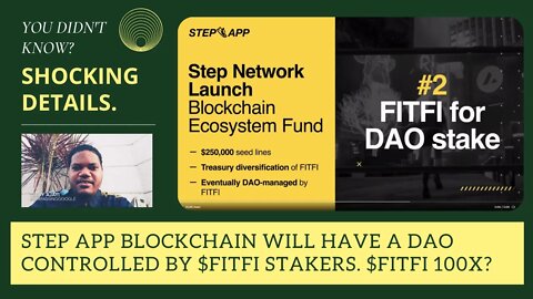 Step App Blockchain Will Have A DAO Controlled By $FITFI Stakers. $FITFI 100X?