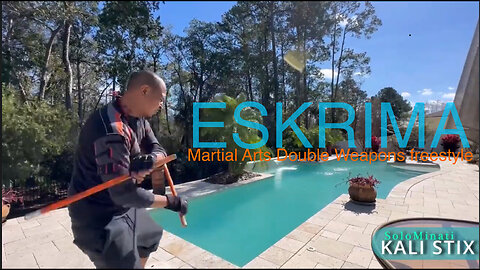 Eskrima Double Stick Flow - combining the techniques together- Filipino Martial Arts Weapons Flow