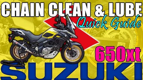 Keep Your Chain Clean and Lubed THE RIGHT WAY - Suzuki V-Strom