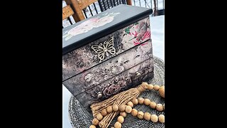 Newly Refinished Vintage Jewelry Box