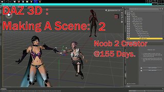 DAZ 3D : Making A Scene 2 ~ Tekken And DOA Elise ~ Space Monster.