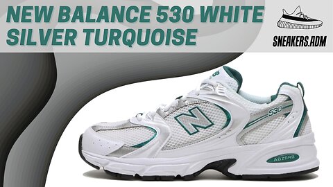 New Balance 530 White Silver Turquoise - MR530AB - @SneakersADM