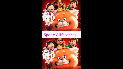Turning red- find 2 differences - #shorts #rumbleshorts #puzzlegame #short