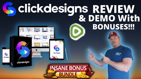 ClickDesigns Review & Demo With the🎁 Most Bonuses🎁🎁