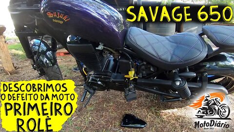 Savage 650: Descobrimos o defeito da moto. FINALMENTE CONSEGUI DAR O Primeiro Rolê