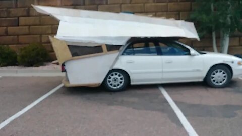 Strangest RV car conversion home- Woodland Park, Colorado Wal-Mart