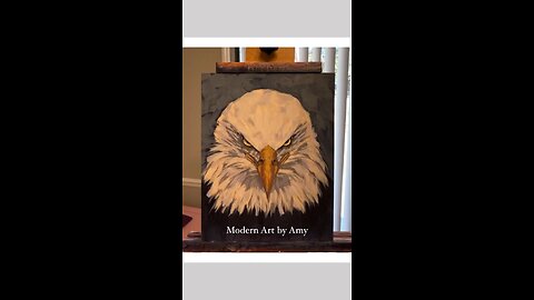 How to Paint An Eagle Progress Photos, Painting A Majestic Eagle, Eagle Art, Powerful Eagle Artwork