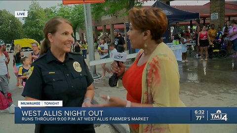 West Allis Night out at farmer's market