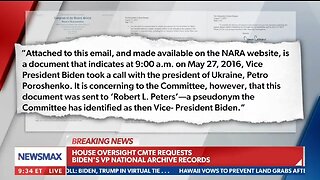 Rep Comer DEMANDS National Archives Release Docs With Biden Pseudonym Robert L Peters