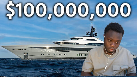 Touring a $100,000,000 Brand New MEGAYACHT with 2 Swimming Pools { reaction }