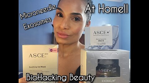 Microneedle Exosomes at Home | ASCE+ SLRV | ASCE+ Soothing Gel Mask | ASCE+ ExoBalm | Derminator2