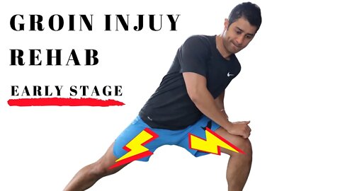 groin injury-adductors rehabilitation early stage-the first two weeks after groin injury