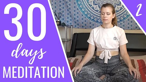 Mindfulness Meditation | Day 2 | 30 Days Meditation Challenge (For Beginners)