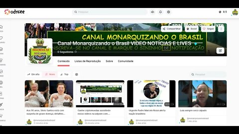Monarquia Livre: CANAL DE NOTICIAS DO MONARQUIA LIVRE NA ODYSSE.COM - CANAL MONARQUIZANDO O BRASIL