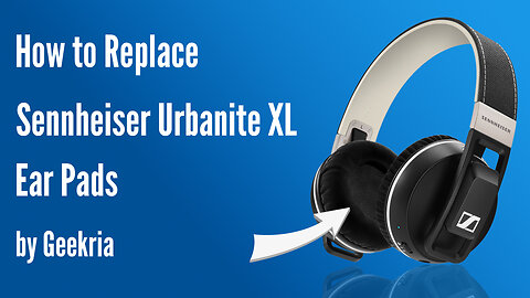 How to Replace Sennheiser Urbanite XL Wireless Headphones Ear Pads / Cushions | Geekria