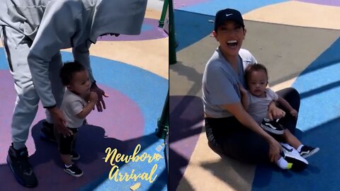 Nick Cannon Helps Son Zion Walk On His Own For The 1st Time!