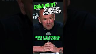 Dana White on Charles Oliveira pulling out of UFC 294 and Volkanovski stepping in #shorts