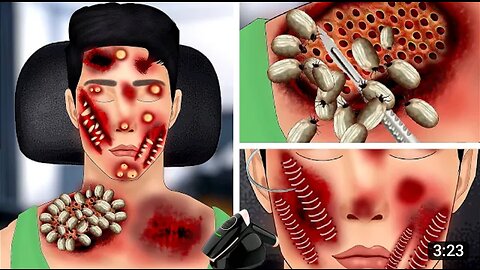 ASMR Treatment of injured face | ASMR Treatment Animation | 2D Animation