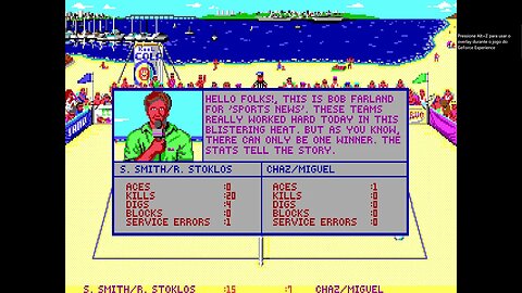 Kings of the Beach - MS-DOS - 1988 - Electronic Arts - Action/Sports - Volleyball