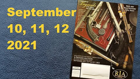 CATALOG flyer REVIEW: September 11-12-13, 2020 ROCK ISLAND AUCTION COMPANY, Premier Auction, mailer