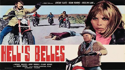 HELL'S BELLES 1969 Two Bikers Compete for a Prize Bike & a Girl's Attention FULL MOVIE HD & W/S