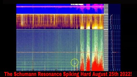 Schumann Resonance Spiking August 25th 2022!