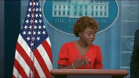 NOW - White House press secretary jumps in, explaining that "it doesn't matter" where Biden