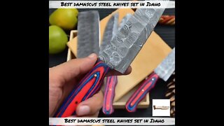 Best Damascus Steel Knives set in Idaho #shorts #knives #knife #idaho