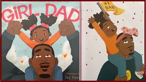 Girl DAD kids story book