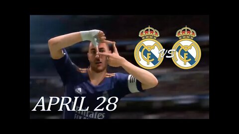 FIFA 22 | REAL MADRID VS REAL MADRID | PLAYSTATION GAMEPLAY | ONLINE / EN VIVO - APRIL 28 [0-2]