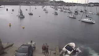 Man Falls Off His Motorboat, Then Gets Run Over Repeatedly By It As It Spins Out Of Control