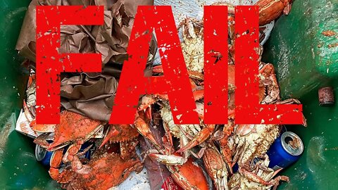 Epic Crab Steaming Pot Failure | Maryland Style Steamed Blue Crabs Gone Wrong