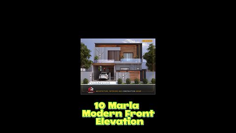 "🏡✨ Discover the Ultimate Modern Front Elevation Design for a 10 Marla House! ✨🏡"