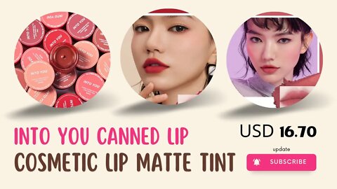 INTO YOU Canned Lip Mud 5 Colors Lips Makeup Lipstick Long Lasting Moisture Cosmetic Lip Matte Tint