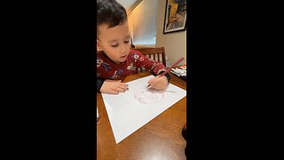 Time lapse of my 6yr old drawing Captain America