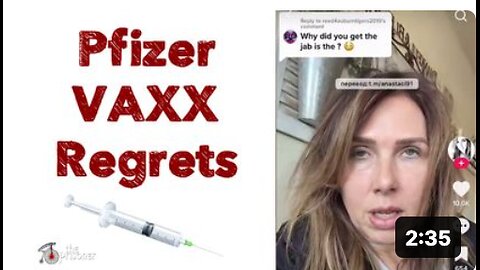 Pfizer VAXX Regrets 💉