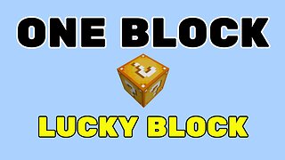 ONE BLOCK LUCKY BLOCK in Minecraft!