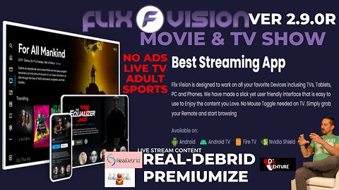 Movie, Series, Live TV, Anime, Adult APP - Flix Vision 2.9.0R