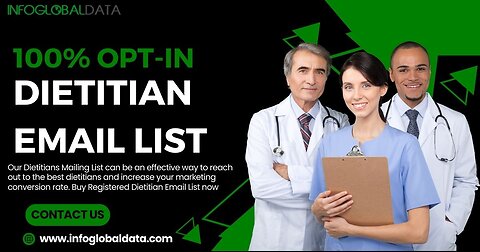 Connect with Dietitians and Boost Sales Using Dietitian Email List