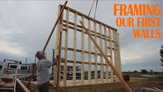 EP. 017 FRAMING OUR FIRST WALLS