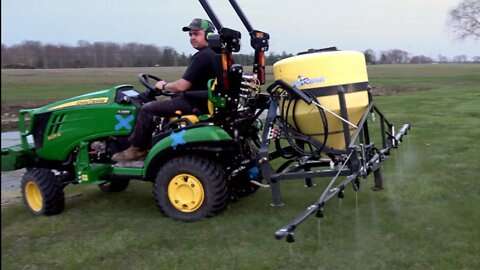 Large Lawn Weed Control with Your Compact Tractor