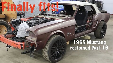 Getting the body of the 1965 Mustang to fit the 2015 S550 rolling chassis part 16