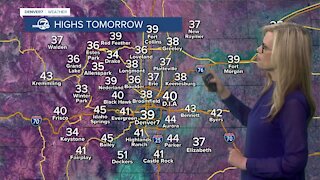 Much colder air moves in, but still no snow