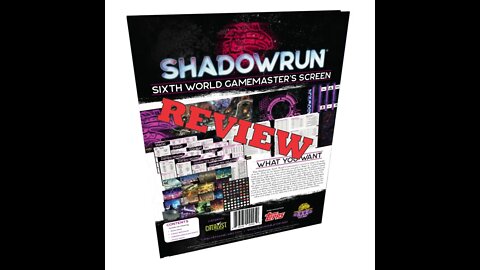 Shadowrun Sixth World Gamemaster's Screen Review