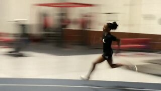 13-year-old beats collegiate competition at track meet